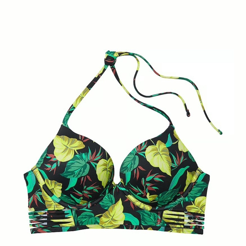 Victoria’s Secret Swim Bikini Set Brazilian Tropical Pattern Small, 32A NWT - Picture 2 of 12